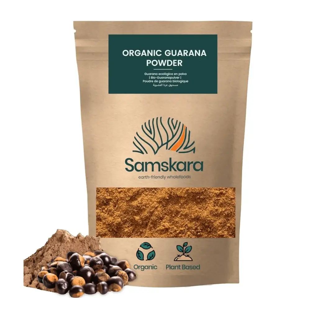 GUARANA POWDER | Organic BIO | Antioxidant + Stamina & Endurance, Mental Performance + Metabolism Boost - Coffee Replacement!