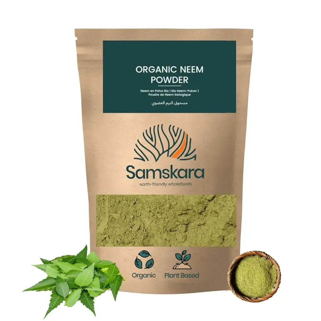 NEEM LEAVES POWDER | Ayurvedic | Organic BIO | Sabor intensamente amargo, Utilizar en pequeñas cantidades
