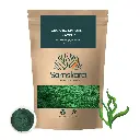 SPIRULINA POWDER PLUS | Organic BIO | Enhanced for Digestive Health & Nutrient Absorption + 58% Protein + 6% Leucine + High in Chlorophyll + For Smoothies, Yogurt, Flours, Soups + Samskara Superfoods