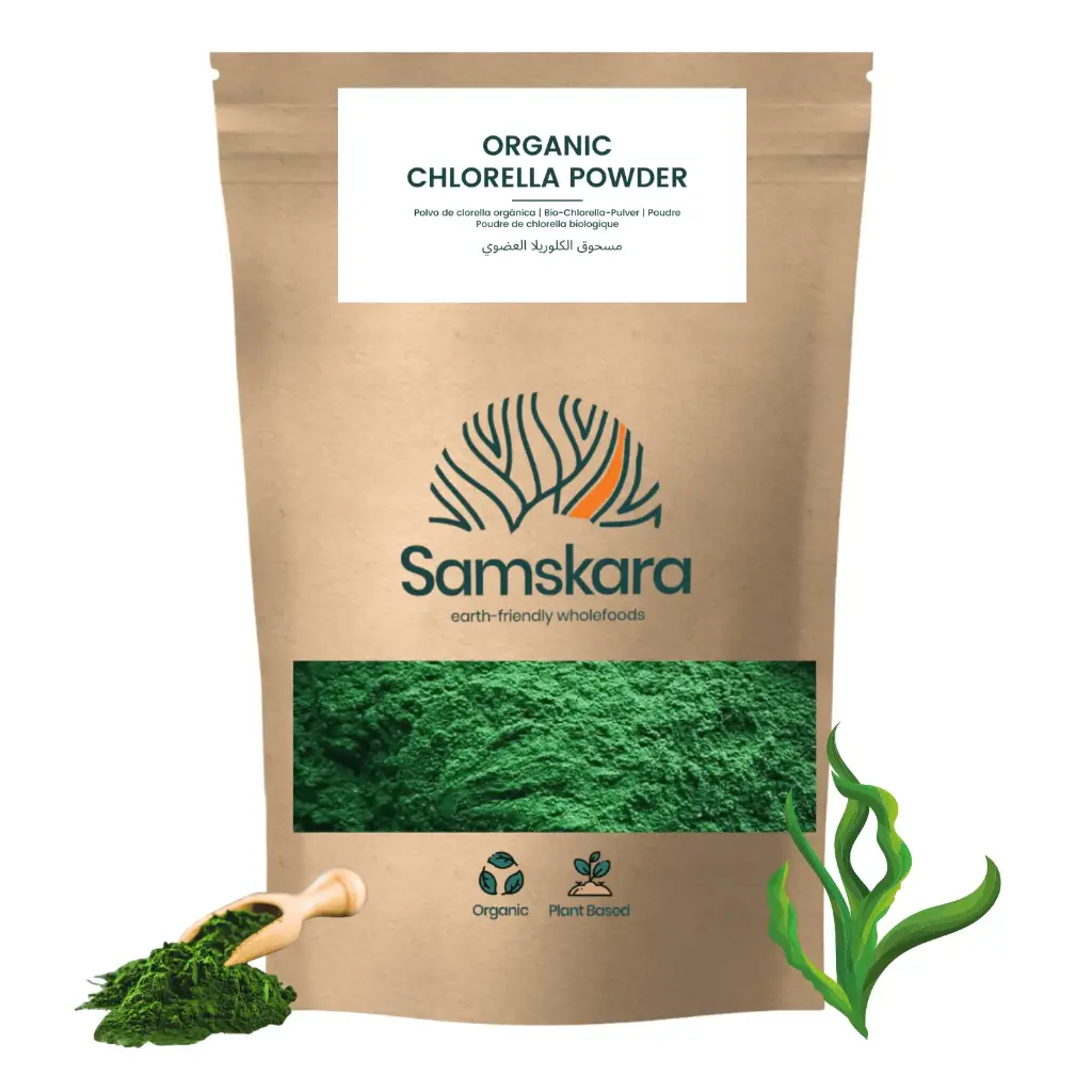 CHLORELLA POWDER | Organic BIO | + Nutrient-Rich Superfood + High in Natural Chlorophyll and Vegan Protein + Non-GMO, Gluten-Free 