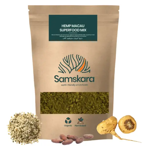 HEMP MACAU | (Hemp, Maca, Cacao) | Organic BIO | + Omega 3&6 + Muscle Recovery , Weight Management + Mood Regulation
