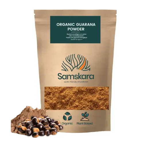 [SAM-GUARANA-POWDER] GUARANA POWDER | Organic BIO | Amazonian Seed, Naturally High Fine ground Caffeine & Plant-Based Energy Source