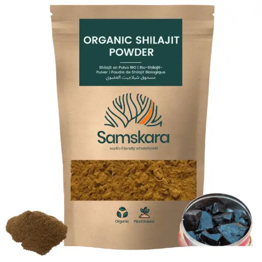 SHILAJIT RESIN MUMIJO POWDER | Natural Fulvic Acid + Natural Testosterone, Vitality, Immunity, Antioxidants + Electrolytes & Detoxification | 100gr