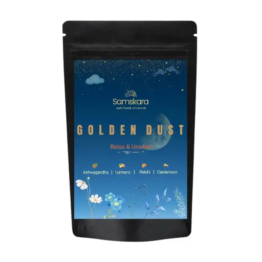 9 P.M GOLDEN SNOOZE GEL | Golden Milk Turmeric Powder + Reishi + Psyllium+ Ashwagandha+ Coconut & More + For Deep Sleep & Digestive Balance with Fiber + Adaptogens + Expert Blend