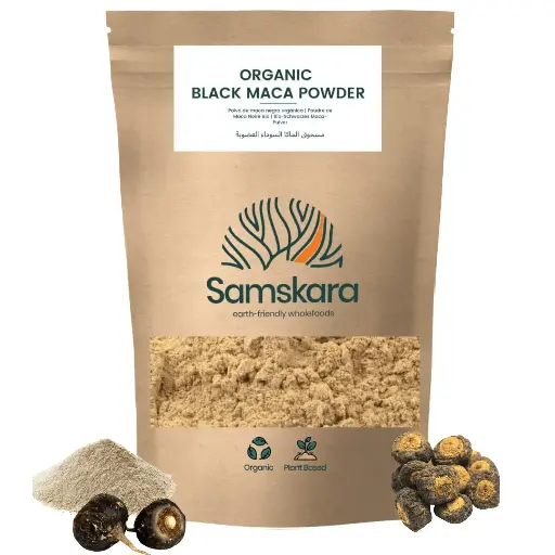 BLACK MACA POWDER | Organic BIO | Peruvian Root · Malty Taste | Shakes | Coffee | Baking