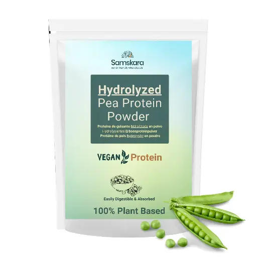 Ultra Hydrolyzed Pea Protein Powder | High Digestibility and Fast Absorption + Plant Based Protein + Rich in Essential Amino Acids + Dairy Free