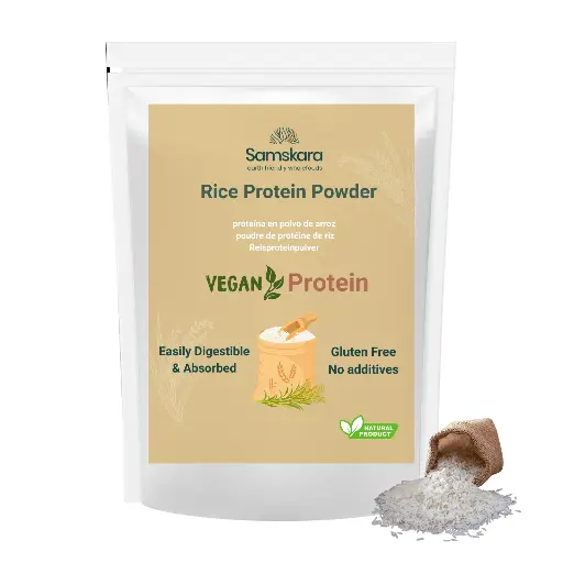 WHITE RICE PROTEIN POWDER | 100% Natural | Vegetable Protein +Neutral Flavour + Ideal for Smoothies and Baking