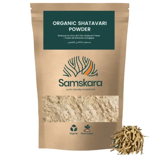 SHATAVARI POWDER | Organic BIO | +  Supports Women's Hormonal Balance & Reproductive Health 